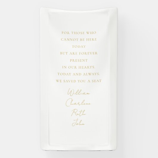 Trouwen, Memorial Banner, Elegant, Script Font Spandoek (Verticaal)