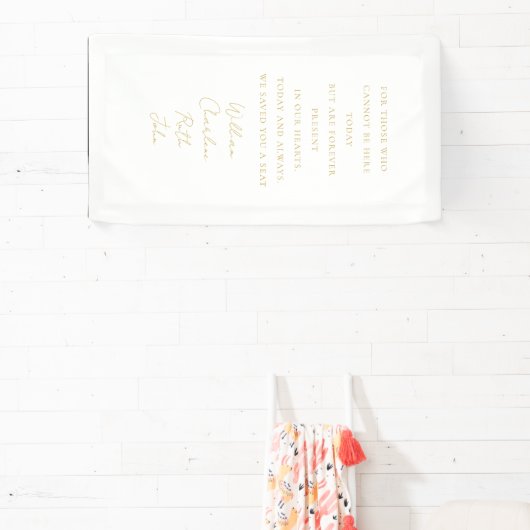 Trouwen, Memorial Banner, Elegant, Script Font Spandoek (Insitu)