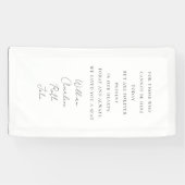 Trouwen, Memorial Banner, Elegant, Script Font Spandoek (Horizontaal)