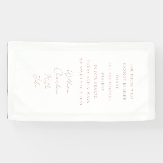 Trouwen, Memorial Banner, Elegant, Script Font Spandoek (Horizontaal)