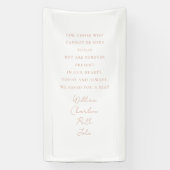 Trouwen, Memorial Banner, Elegant, Script Font Spandoek (Verticaal)