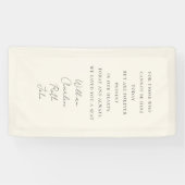 Trouwen, Memorial Banner, Elegant, Script Font Spandoek (Horizontaal)