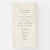 Trouwen, Memorial Banner, Elegant, Script Font Spandoek (Verticaal)