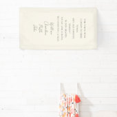 Trouwen, Memorial Banner, Elegant, Script Font Spandoek (Insitu)
