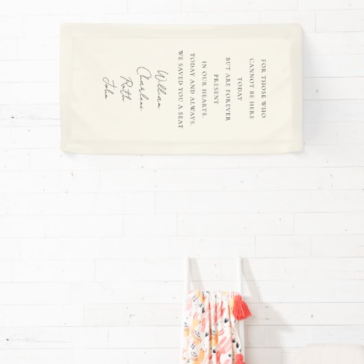 Trouwen, Memorial Banner, Elegant, Script Font Spandoek (Insitu)