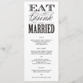 trouwen | Menu (Voorkant)