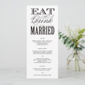 trouwen | Menu (Staand voorkant)