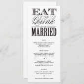 trouwen | Menu (Voorkant / Achterkant)