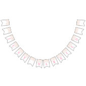 Trouwen met Banner Pink Gold Confetti (Alle)