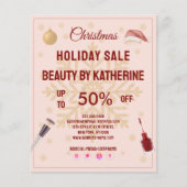 Trouwen met Christmas Beauty Saloon Flyer (Voorkant)