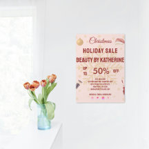 Trouwen met Christmas Beauty Saloon Flyer