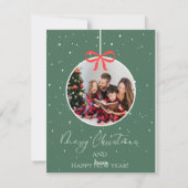 Trouwen met Christmes Feestdagenkaart (Achterkant)