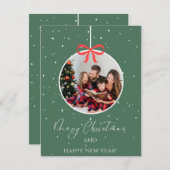 Trouwen met Christmes Feestdagenkaart (Voorkant / Achterkant)