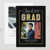 Trouwen met de universiteit Bewerkbare kleur afstu Kaart (Voorkant / Achterkant)