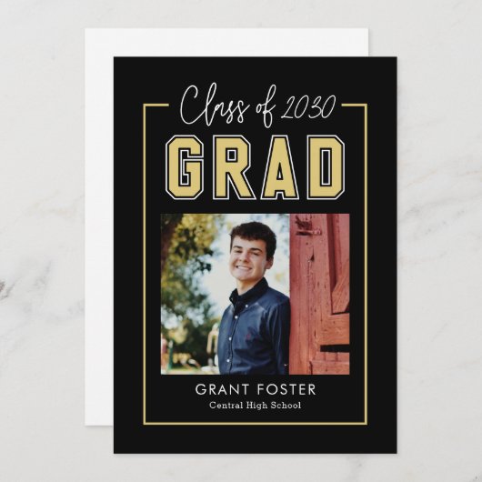 Trouwen met de universiteit Bewerkbare kleur afstu Kaart (Voorkant / Achterkant)