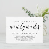 Trouwen met een Elopement-feest met de pasgetrouwd Kaart (Staand voorkant)