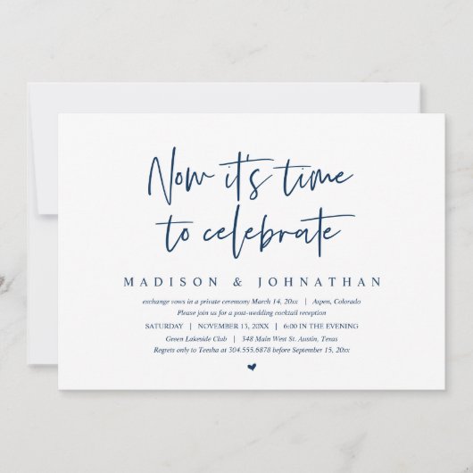 Trouwen met een Elopement, Nu is het Tijd om Uit t Kaart (Voorkant)