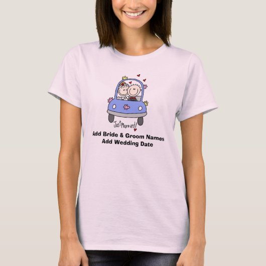 Trouwen met een spaghettitank t-shirt (Voorkant)