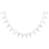 Trouwen met een trouwbanner vlaggetjes (Alle)