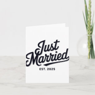 Trouwen met Est 2025 Trouwvrouw Mr. en Mrs. Brid Kaart