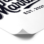 Trouwen met Est 2025 Trouwvrouw Mr. en Mrs. Brid Poster (Hoek)