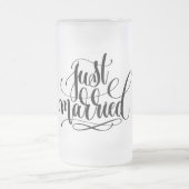 Trouwen met Frosted Glass Beer Mok (Center)