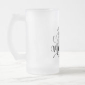 Trouwen met Frosted Glass Beer Mok (Links)