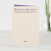 Trouwen met jou bloeit oranje vrouw jubileum kaart (Achterkant)