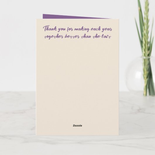 Trouwen met jou bloeit oranje vrouw jubileum kaart (Achterkant)