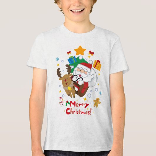 Trouwen met kerst T-shirt (Voorkant)
