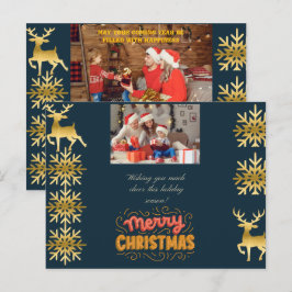 Trouwen met kerst Wenskaart Feestdagenkaart