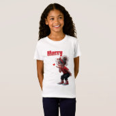 Trouwen met Kerstmis schattig T-shirt (Voorkant volledig)