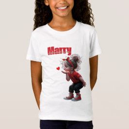 Trouwen met Kerstmis schattig T-shirt