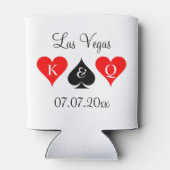 Trouwen met Las Vegas custom bruiloft Blikjeskoeler (Achterkant)