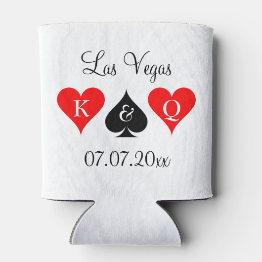 Trouwen met Las Vegas custom bruiloft Blikjeskoeler (Achterkant)