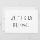 Trouwen met mij, maar bij ons blijven | bruidsmeis kaart (Achterkant)