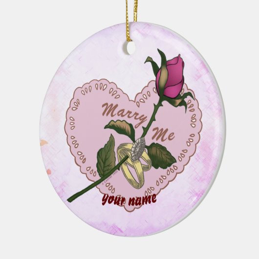 Trouwen met mij ornament (Links)