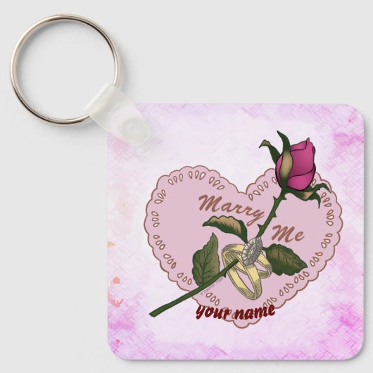 Trouwen met mij sleutelhanger (Voorkant)