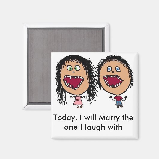 Trouwen met mijn beste vriend magneet (Voorkant / Achterkant)