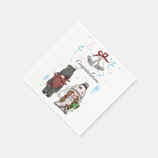 Trouwen met mijn gnomie servet (Hoek)