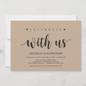 Trouwen met ons, vier het met ons Uitnodigingen (Voorkant)