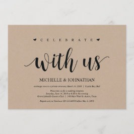 Trouwen met ons, vier het met ons Uitnodigingen