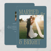 Trouwen met Pas getrouwd kerst Kaart (Voorkant / Achterkant)