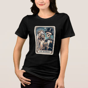 Trouwen met Tarot Kaart Tri-Blend Shirt