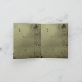 trouwen met western cowboylaarzen bruiloft bedankkaart (Binnen)