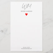 Trouwen, modern, minimalistisch, briefpapier (Voorkant)