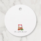 Trouwen Na het Bruidsbad Dank je wel Custom Bedankjes Labels (Achterkant)