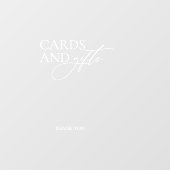 Trouwen Neem een cadeau Teken Script Window Cling Raamsticker (Vel)