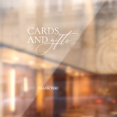 Trouwen Neem een cadeau Teken Script Window Cling Raamsticker (Vel 2)