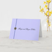 Trouwen Note Cards Sjablonen (Gele Bloem)